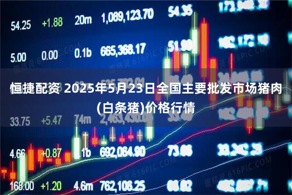 恒捷配资 2025年5月23日全国主要批发市场猪肉(白条猪)价格行情
