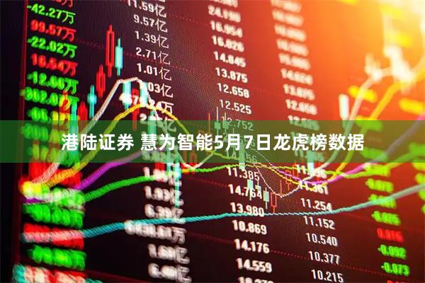 港陆证券 慧为智能5月7日龙虎榜数据
