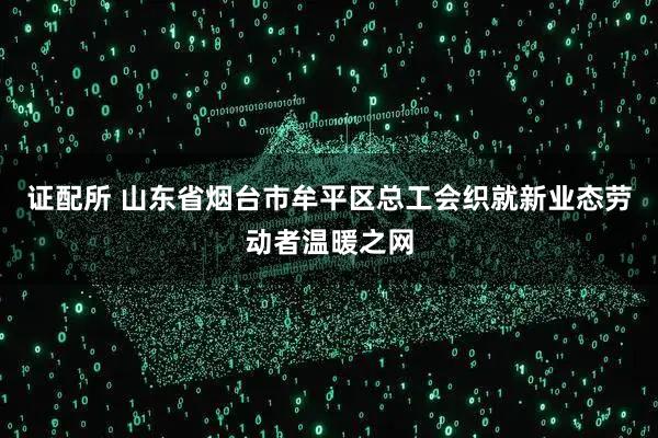 证配所 山东省烟台市牟平区总工会织就新业态劳动者温暖之网